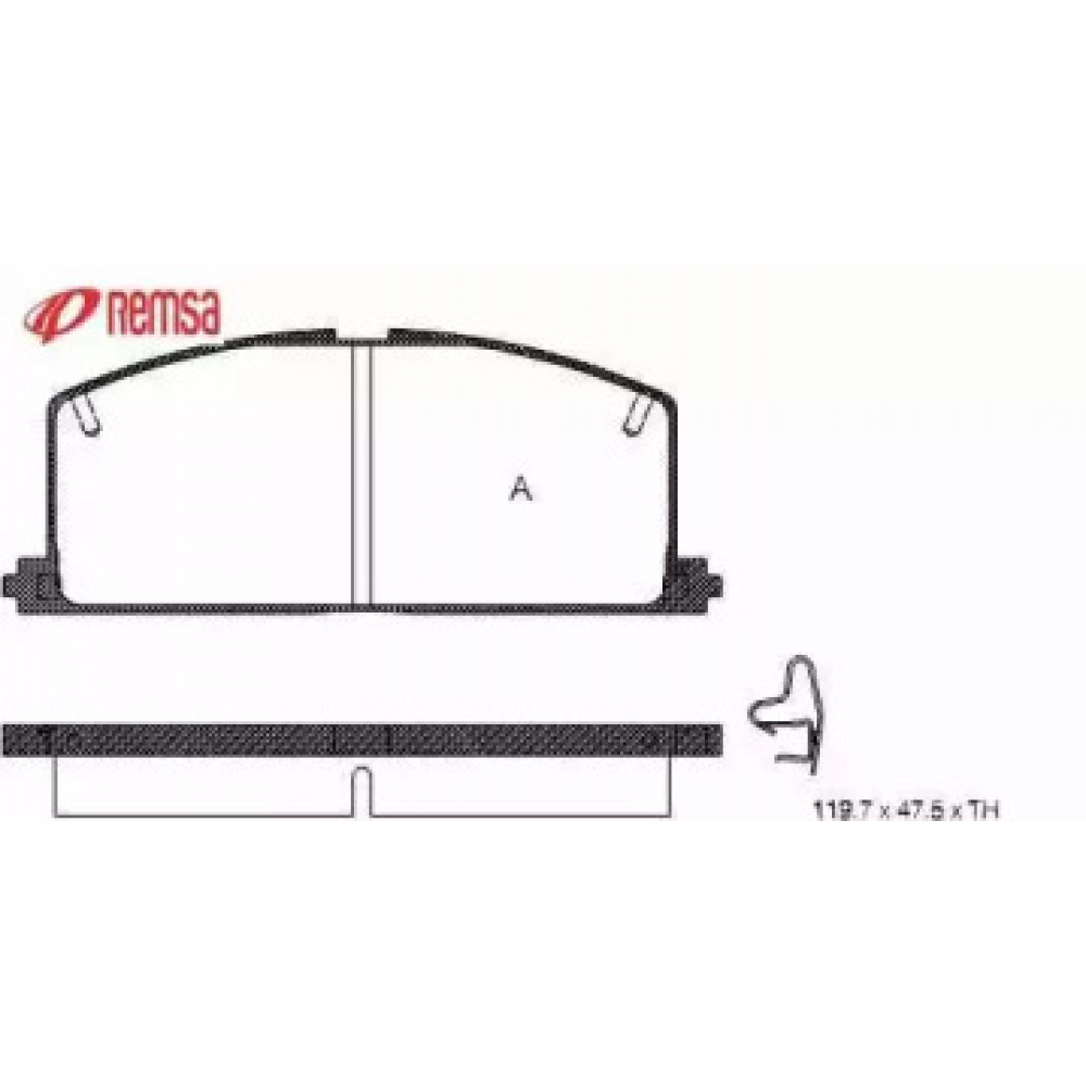Гальмiвнi колодки (вир-во Remsa)