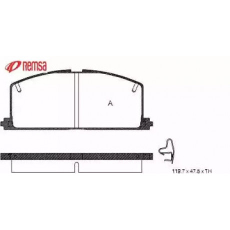 Гальмiвнi колодки (вир-во Remsa)