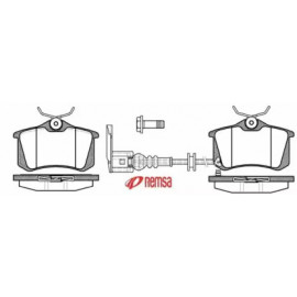 Колодка торм. диск. AUDI, SEAT, VW задн. (пр-во REMSA)  Колодка торм. диск. AUDI, SEAT, VW задн. (пр-во REMSA)