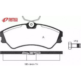 Колодка торм. диск. VW T4 передн. (пр-во REMSA)