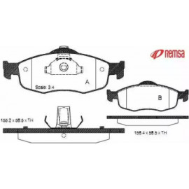 Колодка торм. диск. FORD MONDEO передн. (пр-во REMSA)