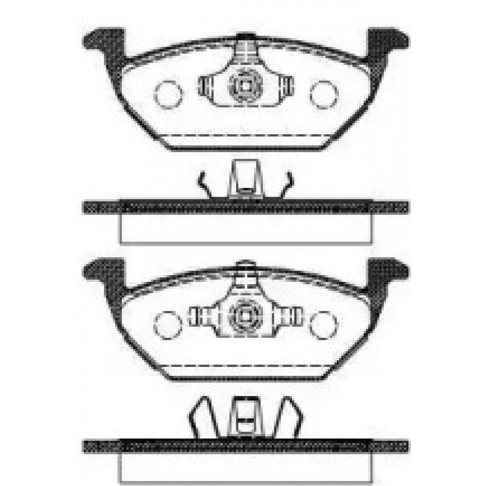 Колодка торм. диск. AUDI A3, SEAT CORDOBA, SKODA, VW передн. (пр-во REMSA)
