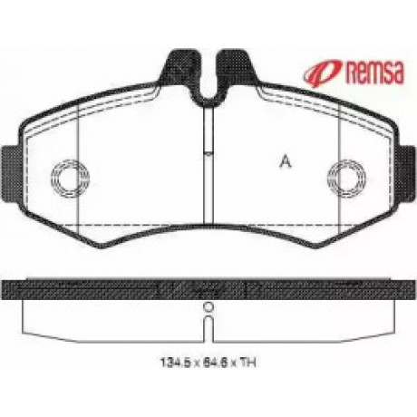 Колодка торм. диск. MB VITO (638) передн. (пр-во REMSA)
