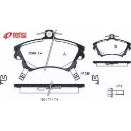 Гальмiвнi колодки (вир-во Remsa)  Гальмiвнi колодки (вир-во Remsa)
