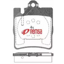 Колодка торм. диск. MB E-CLASS (W210) задн. (пр-во REMSA)