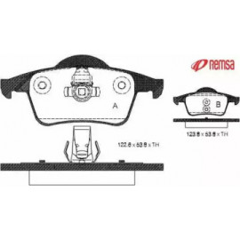 Колодка торм. диск. VOLVO S60, S80 задн. (пр-во REMSA)