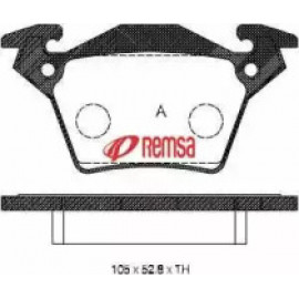 Колодка торм. диск. MB VITO (638) задн. (пр-во REMSA)