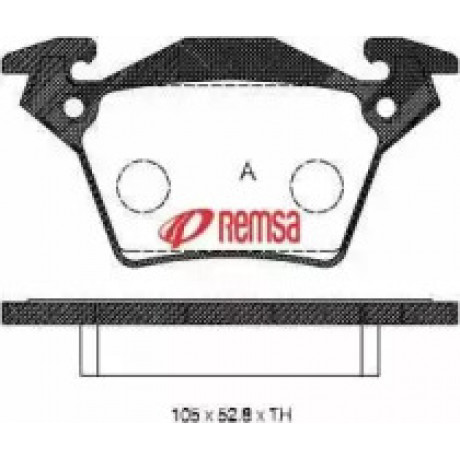 Колодка торм. диск. MB VITO (638) задн. (пр-во REMSA)