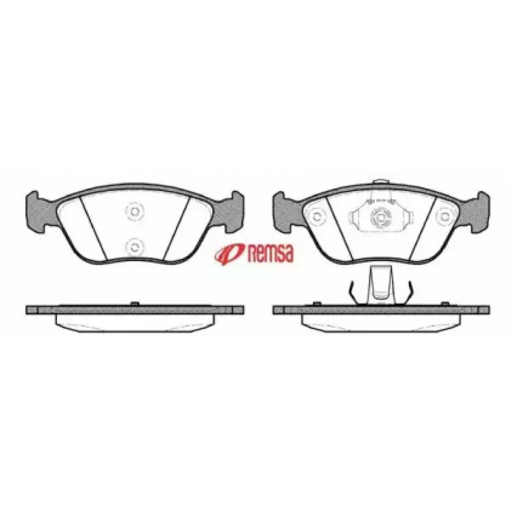 Колодка торм. диск. VOLVO 850 08.93-12.96, C70/V70 03.97- передн. (пр-во REMSA)