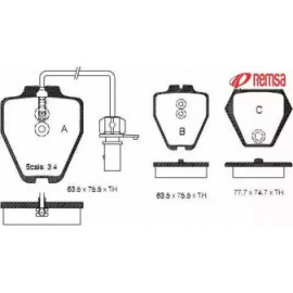Гальмiвнi колодки (вир-во Remsa)