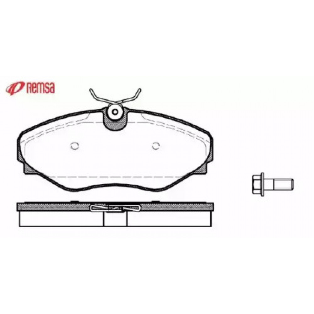 Колодка торм. диск. RENAULT ESPACE III передн. (пр-во REMSA)