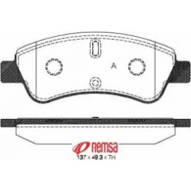 Колодка торм. диск. CITROEN C3, C4, DS3 PEUGEOT 206, 207 передн. (пр-во REMSA)  Колодка торм. диск. CITROEN C3, C4, DS3 PEUGEOT 206, 207 передн. (пр-во REMSA)