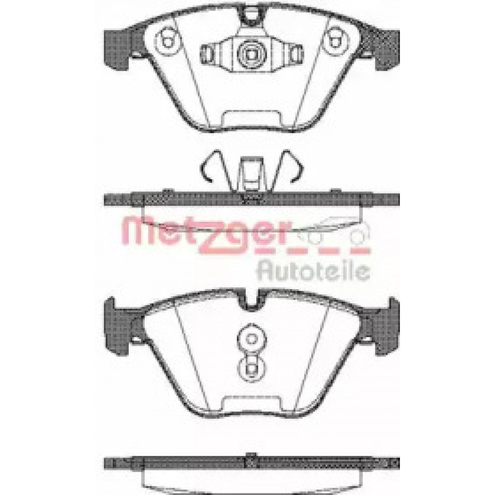 Колодка торм. диск. BMW 5(F10) 523I,528I,520D,525D,530D 2010- передн. (пр-во REMSA)