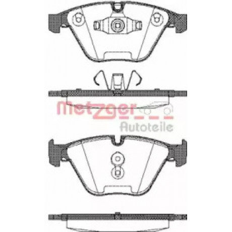 Колодка торм. диск. BMW 5(F10) 523I,528I,520D,525D,530D 2010- передн. (пр-во REMSA)