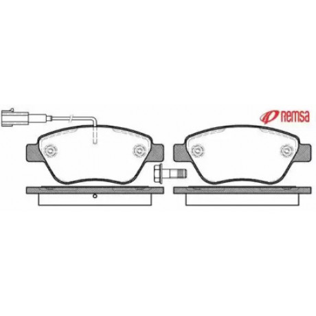 Колодка торм. диск. FIAT PUNTO передн. (пр-во REMSA)