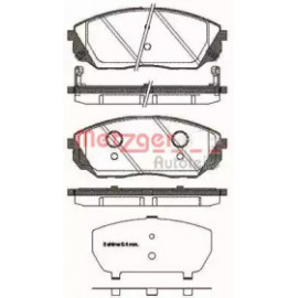 Колодка торм. диск. KIA SORENTO передн. (пр-во REMSA)