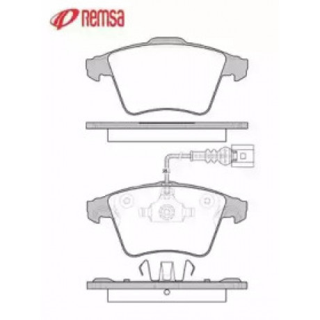 Колодка торм. диск. VW TOUAREG передн. (пр-во REMSA)