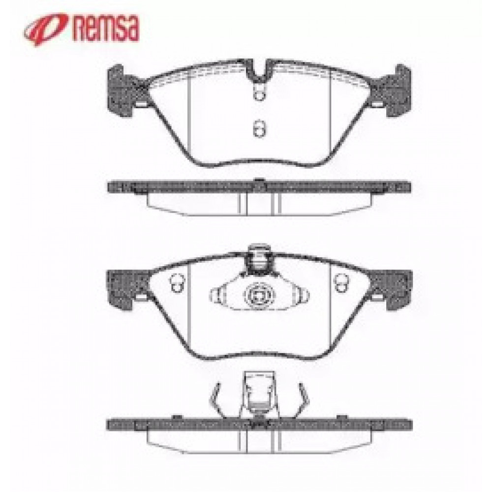 Колодка торм. диск. BMW 5 передн. (пр-во REMSA)