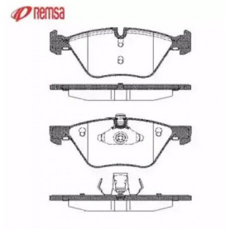 Колодка торм. диск. BMW 5 передн. (пр-во REMSA)