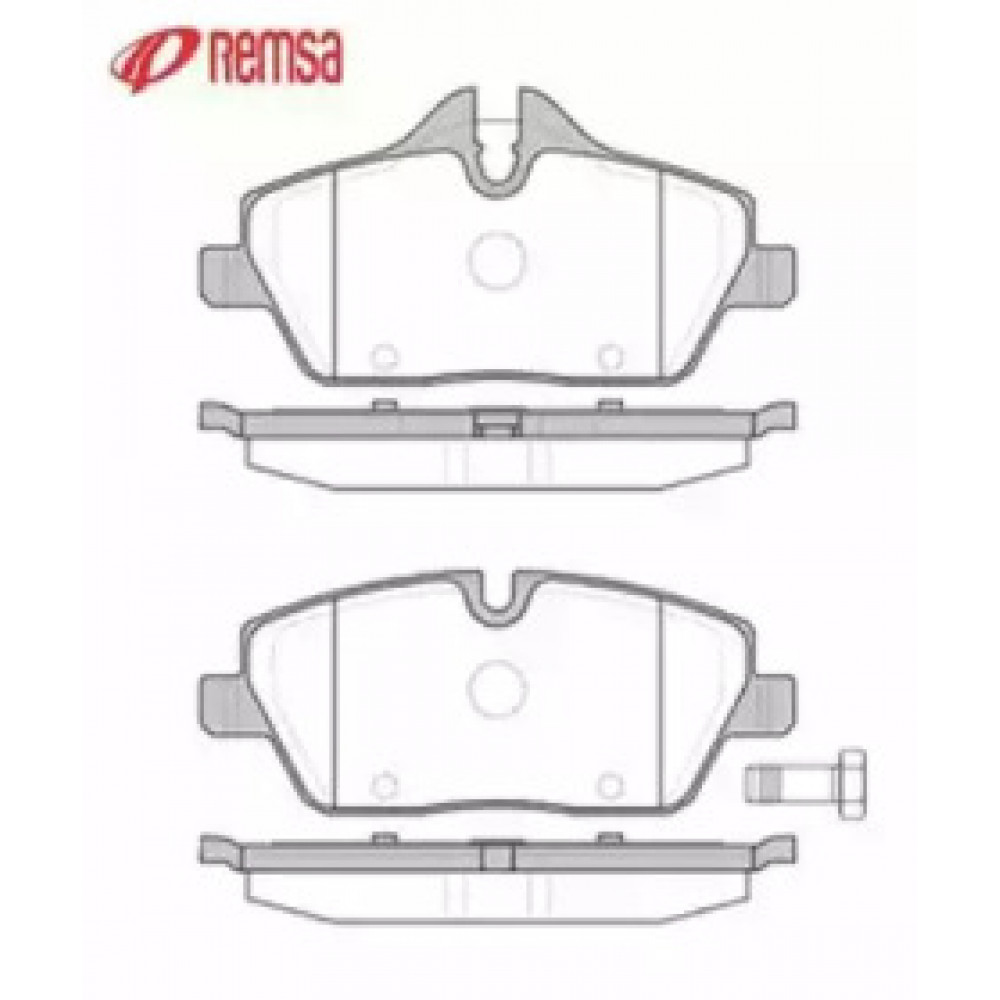 Колодка торм. диск. MINI COOPER 06-,ONE 09-,CLUBMAN 2010- передн. (пр-во REMSA)