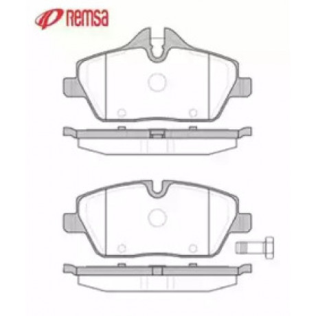 Колодка торм. диск. MINI COOPER 06-,ONE 09-,CLUBMAN 2010- передн. (пр-во REMSA)