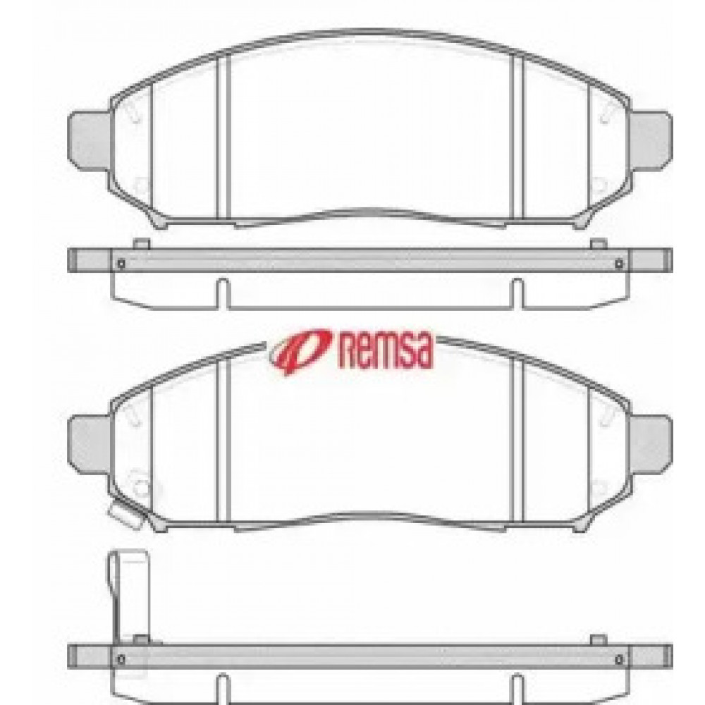 Колодка торм. диск. NISSAN PATHFINDER передн. (пр-во REMSA)