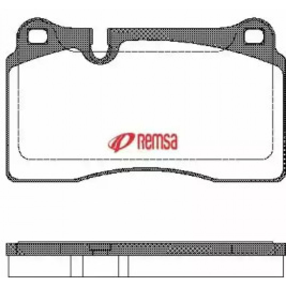 Колодка торм. диск. RANGE ROVER III (LM), VW TOUAREG передн. (пр-во REMSA)