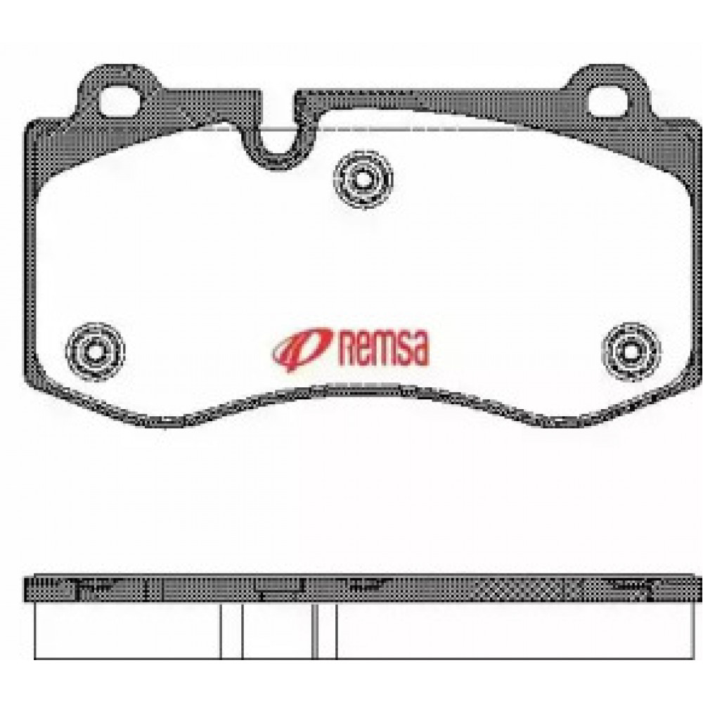 Колодка торм. диск. MB E-CLASS W211, S-CLASS E W221 передн. (пр-во REMSA)