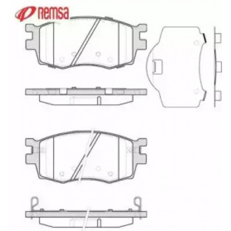 Колодка торм. диск. HYUNDAI ACCENT, KIA RIO II передн. (пр-во REMSA)