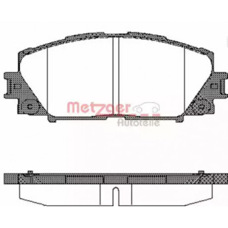 Колодка торм. диск. TOYOTA YARIS 1.0 VVT-I, 1.3 VVT-I,1.4D-4D 01/06- передн. (пр-во REMSA)