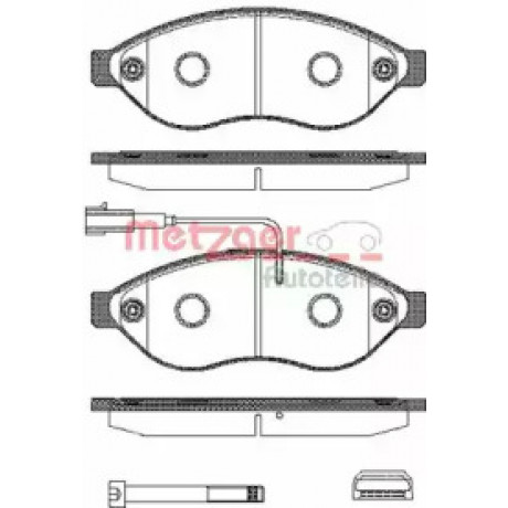 Колодка торм. диск. CITROEN JUMPER,FIAT DUCATO,PEUGE BOXER 06- передн. (пр-во REMSA)