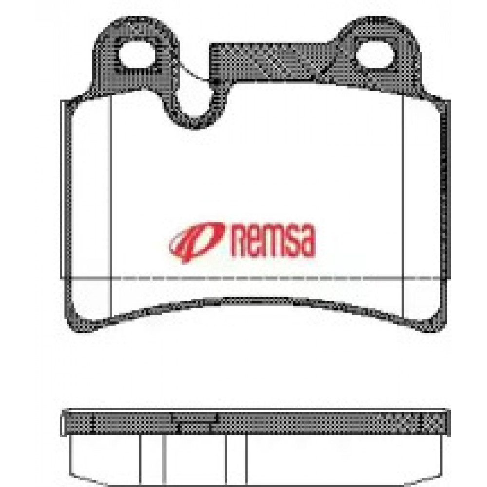 Колодка торм. диск. VW TOUAREG задн. (пр-во REMSA)