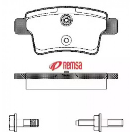 Колодка торм. диск. CITROEN C4, C4 PICASSO задн. (пр-во REMSA)