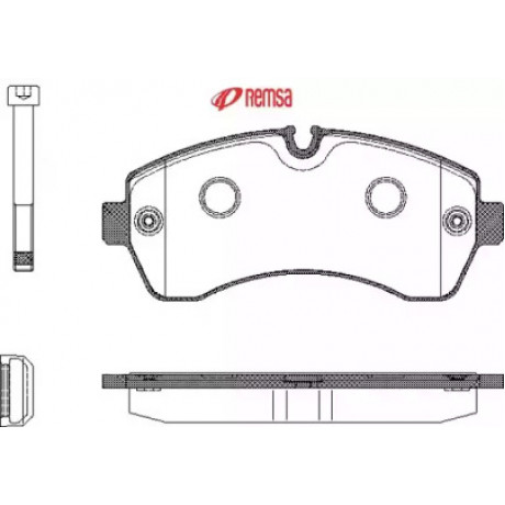 Колодка торм. диск. MB SPRINTER передн. (пр-во REMSA)
