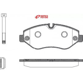 Колодка торм. диск. MB SPRINTER передн. (пр-во REMSA)
