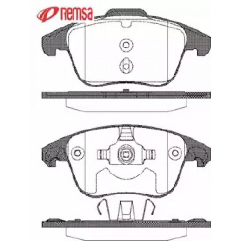 Колодка торм. диск. CITROEN C4, C4 PICASSO передн. (пр-во REMSA)