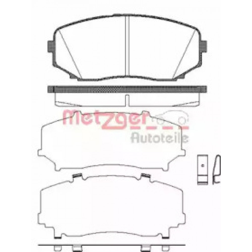 Колодка торм. диск. MAZDA CX-7 передн. (пр-во REMSA)