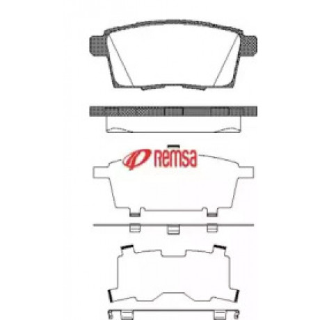 Колодка торм. диск. MAZDA CX-7 задн. (пр-во REMSA)