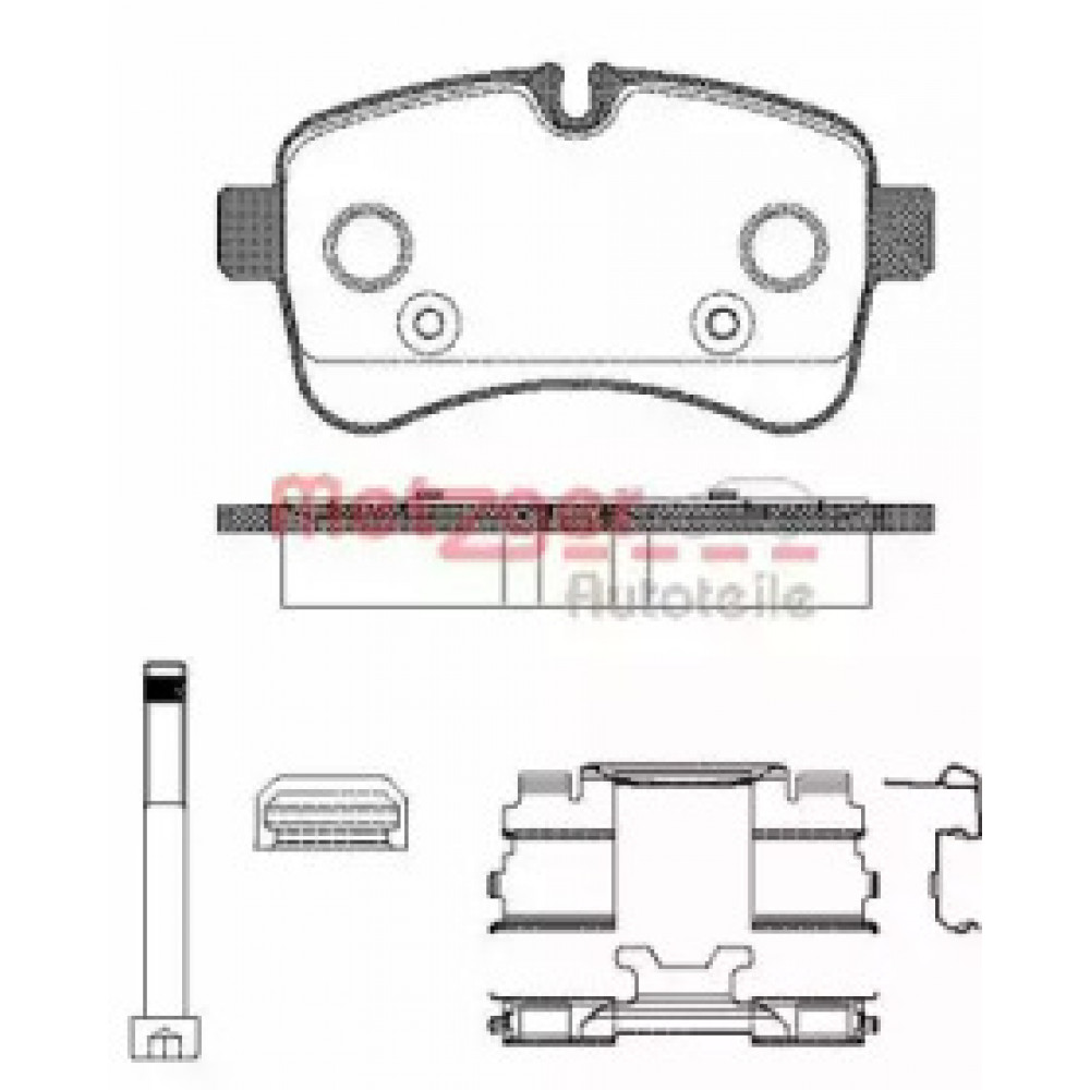 Колодка торм. диск. IVECO DAILY III 2.3 06- задн. (пр-во REMSA)