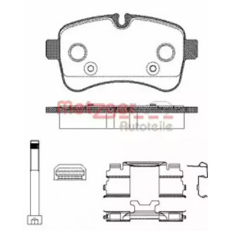 Колодка торм. диск. IVECO DAILY III 2.3 06- задн. (пр-во REMSA)