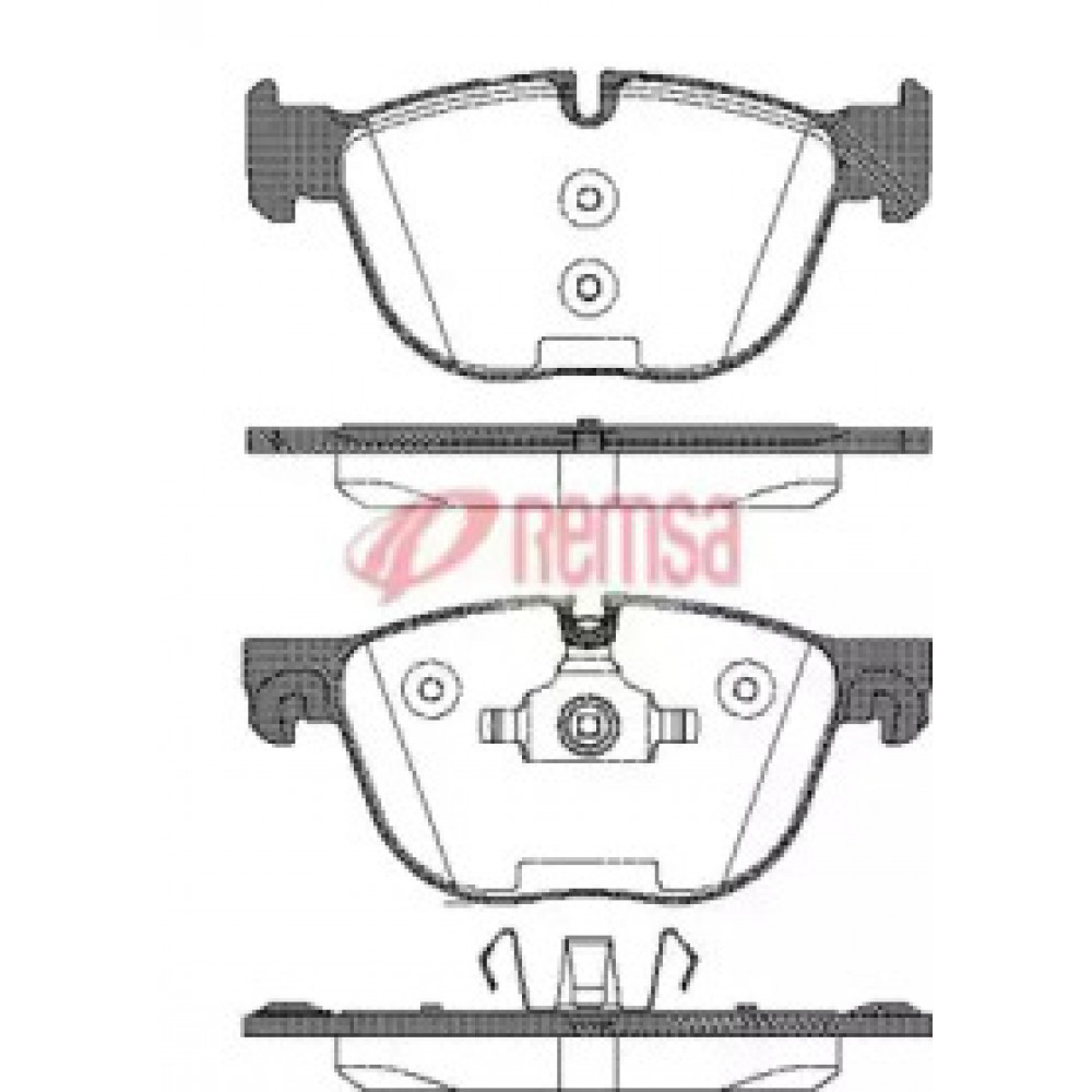 Колодка торм. диск. BMW X5, X6 передн. (пр-во REMSA)