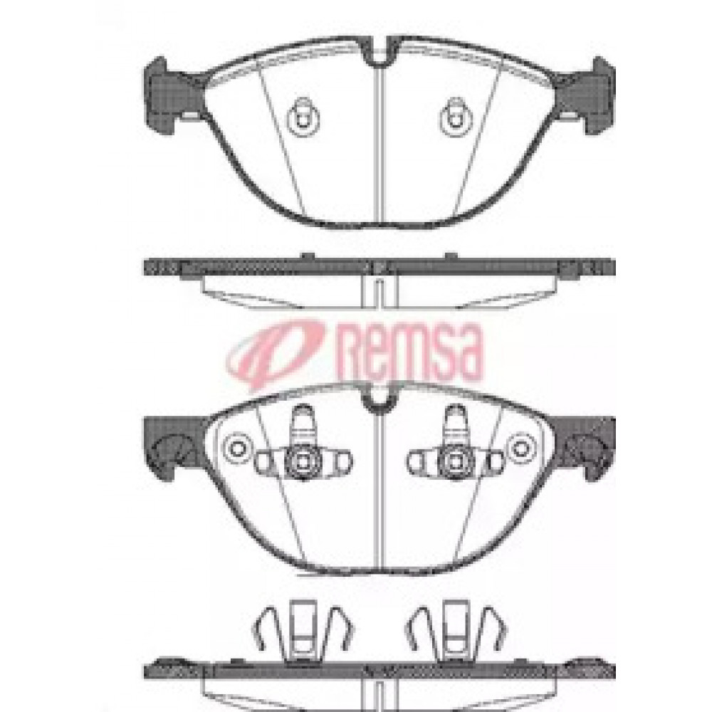 Колодка торм. диск. BMW X5, X6 передн. (пр-во REMSA)