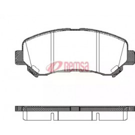 Колодка торм. диск. NISSAN QASHQAI, передн. (пр-во REMSA)