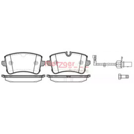 Колодка торм. диск. AUDI A6 2.0-3.0 2011-,A8 2.0-6.3 09- задн. (пр-во REMSA)