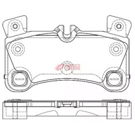 Колодка торм. диск. AUDI Q7, PORSCHE CAYENNE задн. (пр-во REMSA)