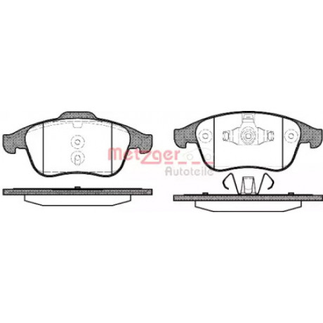 Колодка торм. диск. RENAULT LAGUNA III 2.0-3.0 08- передн. (пр-во REMSA)