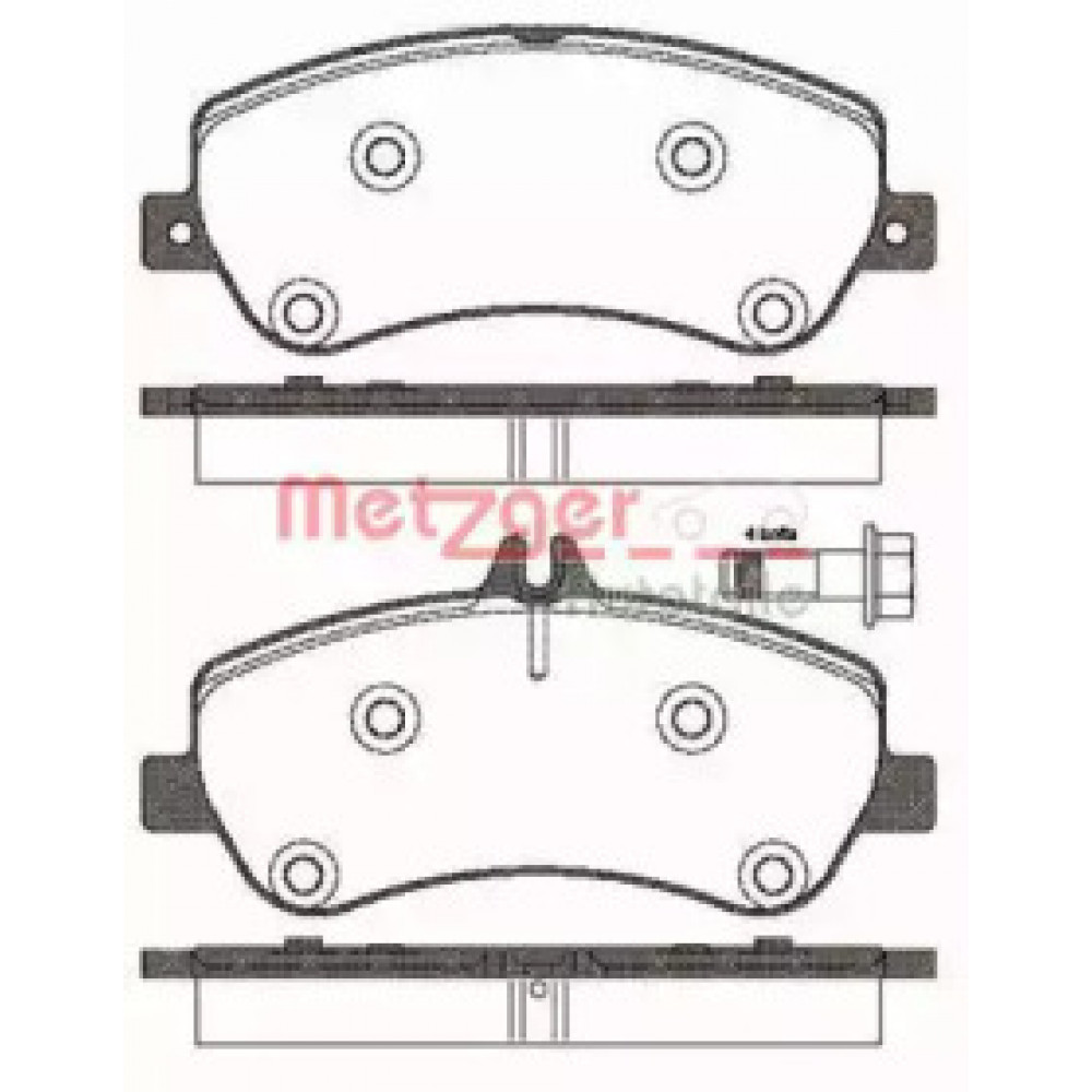 Колодка торм. диск. MB GLK-CLASS(X204) 220-350 08- передн. (пр-во REMSA)