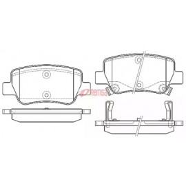 Колодка торм. диск. TOYOTA AVENSIS/AVENSIS SW 1.6,1.8,2.0,2.0D-4D,2.2D-4D 09- задн. (пр-во REMSA)