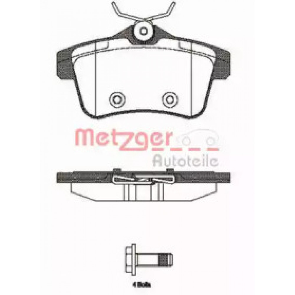 Колодка торм. диск. PEUGEOT 3008 1.6 2.0 09-;CITROEN DS5 2.0HDI 2011- задн. (пр-во REMSA)