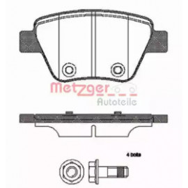 Колодка торм. диск. SKODA OCTAVIA, YETI задн. (пр-во REMSA)  Колодка торм. диск. SKODA OCTAVIA, YETI задн. (пр-во REMSA)